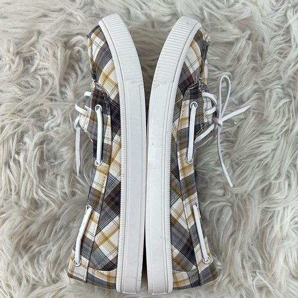 ROCK & CANDY Duffy Plaid Boat Shoes Loafers Size 10 - Picture 8 of 10